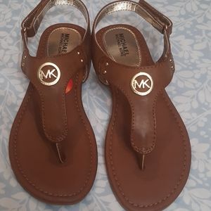 sandals Michael Kors for little girl brown size 2